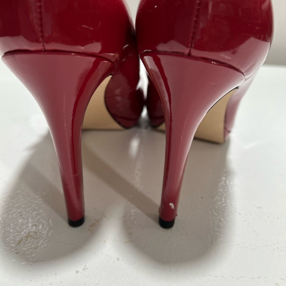 Calvin Klein Red Patent Stiletto Heels